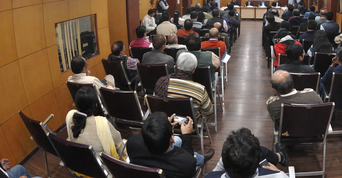 This photograph was taken during the Discussion on Scientific Policies for Next Generation Scientists with Padma Bhushan Dr VK Saraswat Member NITI Ayog Govt of India that organized by the Vivekananda Vijnan Mission West Bengal Chapter of the Vijana Bharati The two hour duration programme was held for more than fifty scientists from Kolkata based scientific organizations at the National Council of Science Museums Salt Lake campus Kolkata