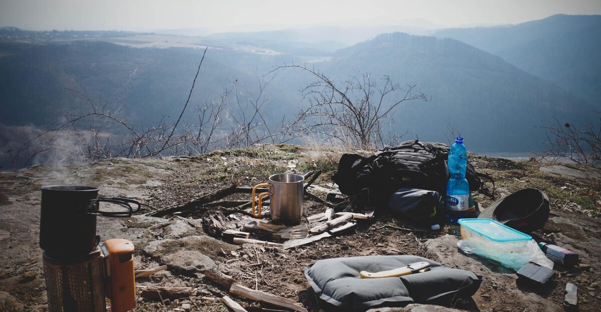 camping camp nature bushcraft survival cooking camping gear mountain view