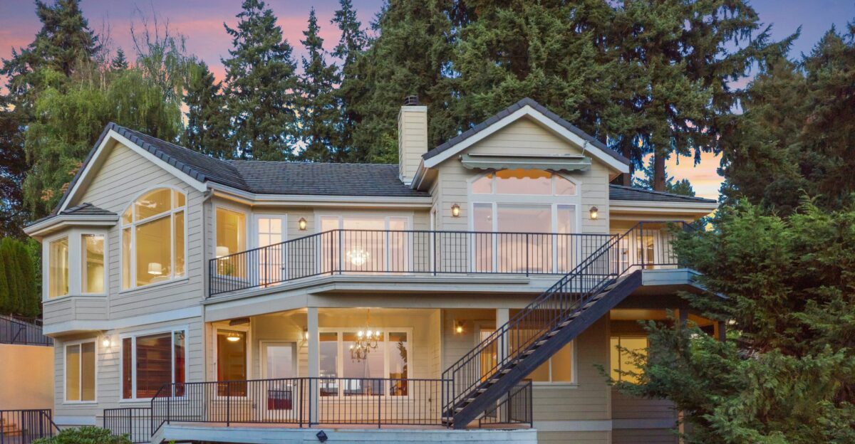 white wooden house