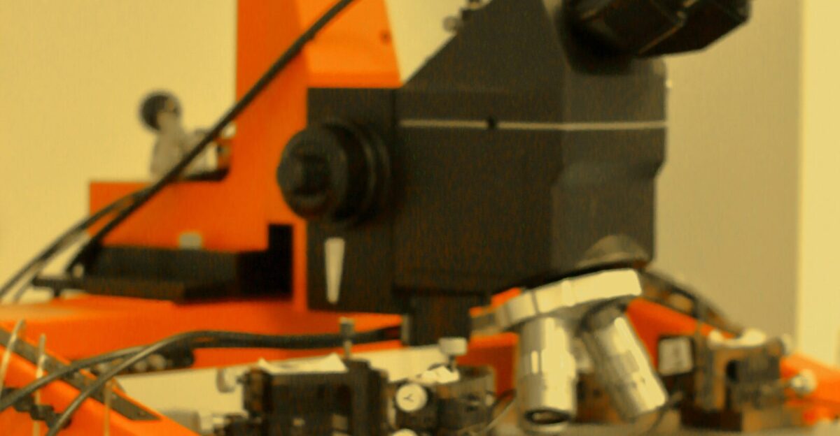 black microscope