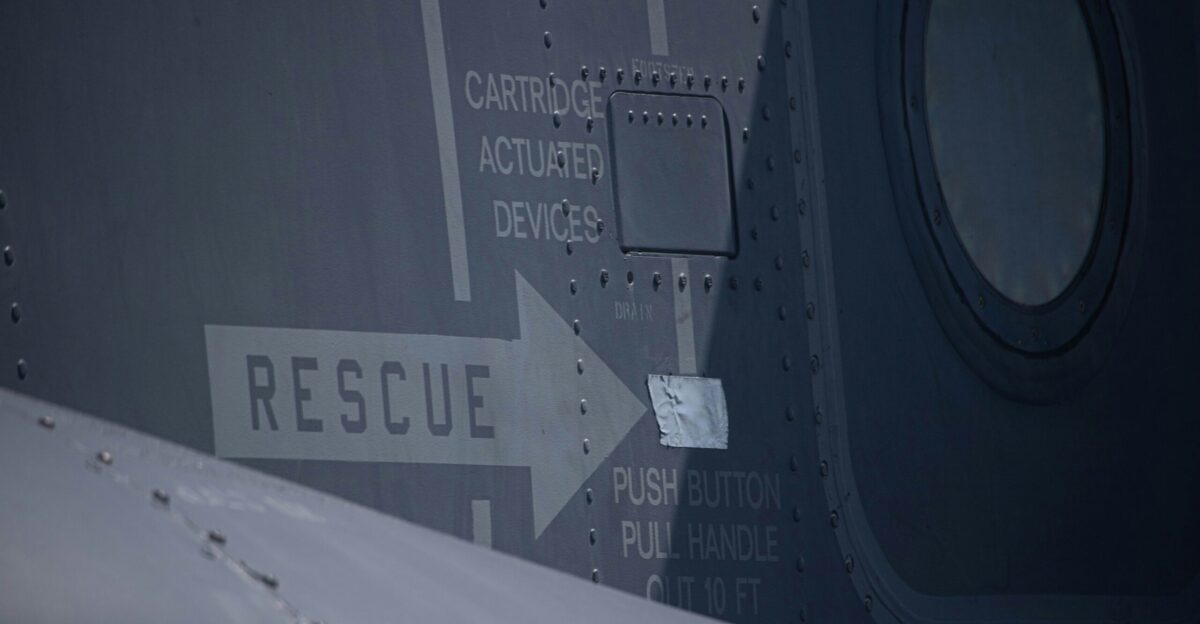 a close up view of the nose of a plane