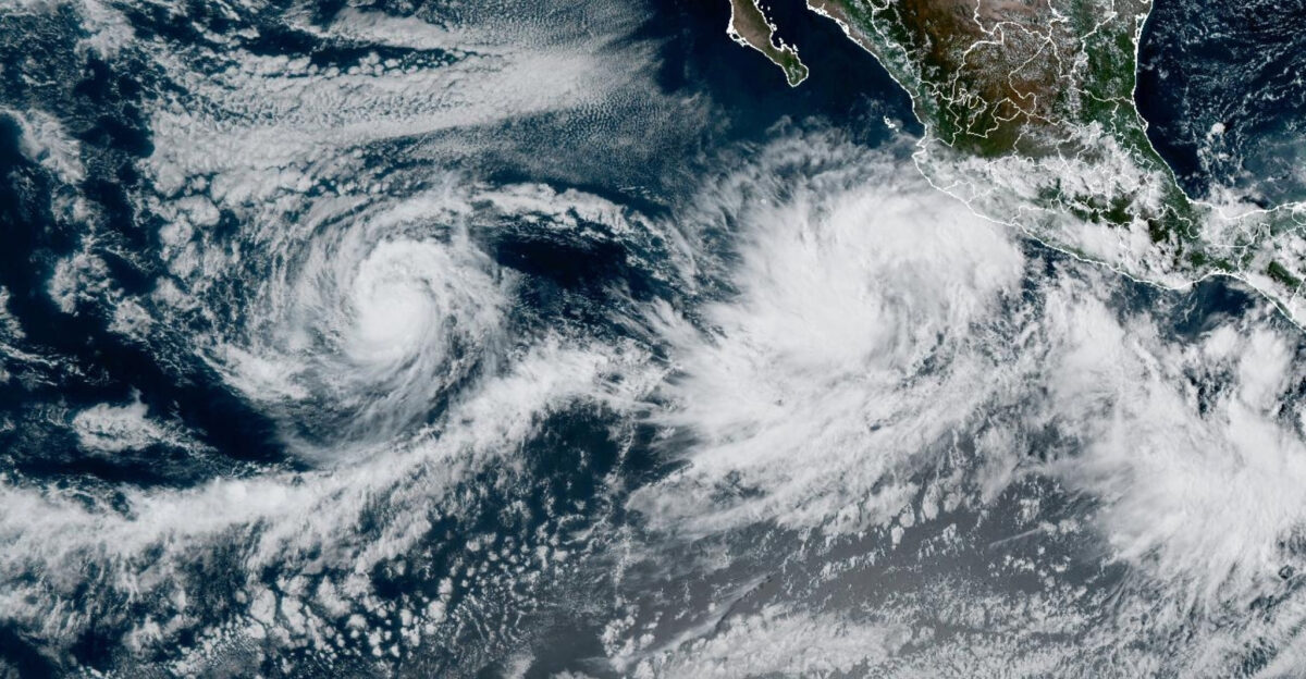 Tropical Storm Priscilla forms in the Pacific Ocean off the coast