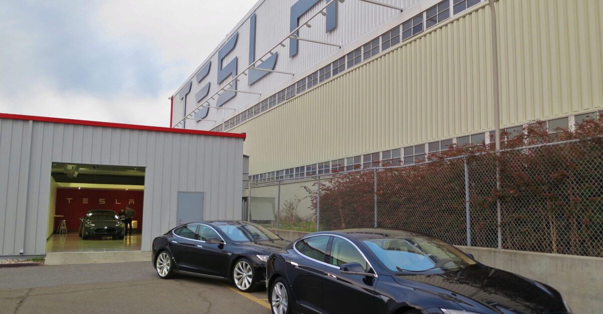 New car pickup at Tesla s Fremont CA factory