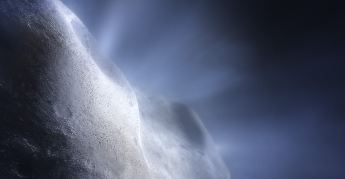 This illustration of Comet 238P/Read shows the main belt comet sublimating—its water ice vaporizing as its orbit approaches the Sun. This is significant, as the sublimation is what distinguishes comets from asteroids, creating their distinctive tail and hazy halo, or coma. It is especially important for Comet Read, as it is one of 16 identified main belt comets found in the asteroid belt, as opposed to the colder Kuiper Belt or Oort Cloud, more distant from the Sun. Comet Read was one of three comets used to define the class of main belt comets in 2006.
The James Webb Space Telescope’s detection of water vapor at Comet Read is a major benchmark in the study of main belt comets, and in the broader investigation of the origin of Earth’s abundant water. However, the fact that carbon dioxide was not detected in the sublimating material was a surprise that scientists will need to follow-up on to get a better understanding of the role main belt comets play in the history, and current state, of our solar system.
